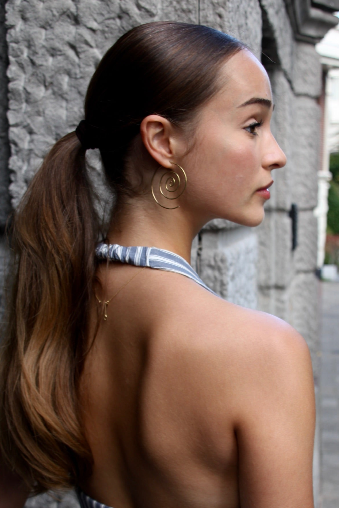 Spiral Earrings Gold