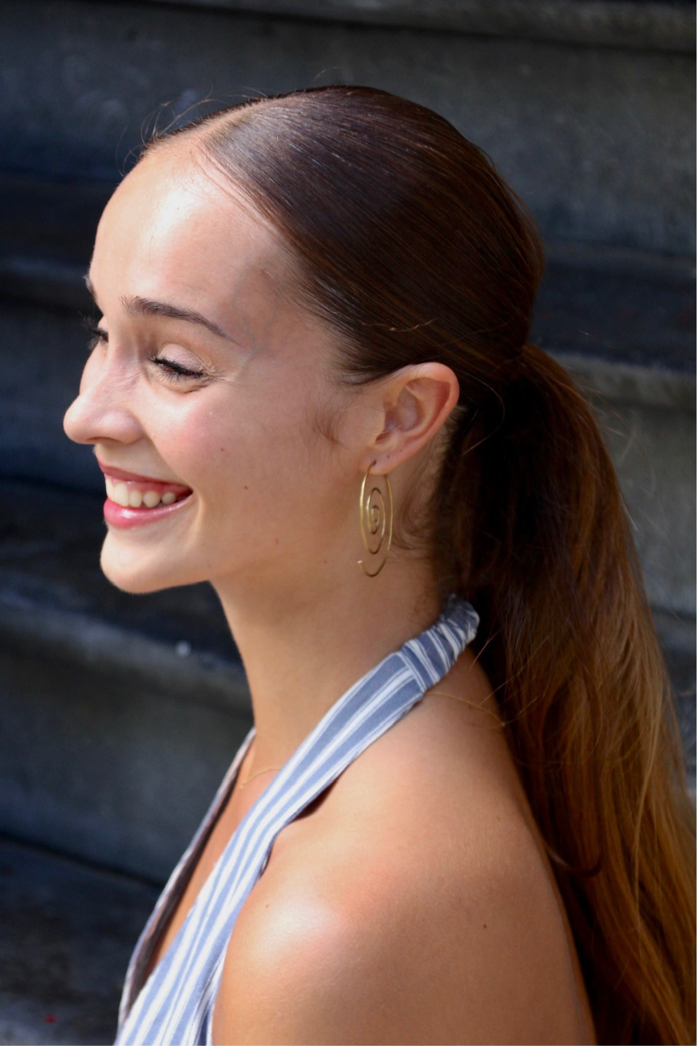 Spiral Earrings Gold