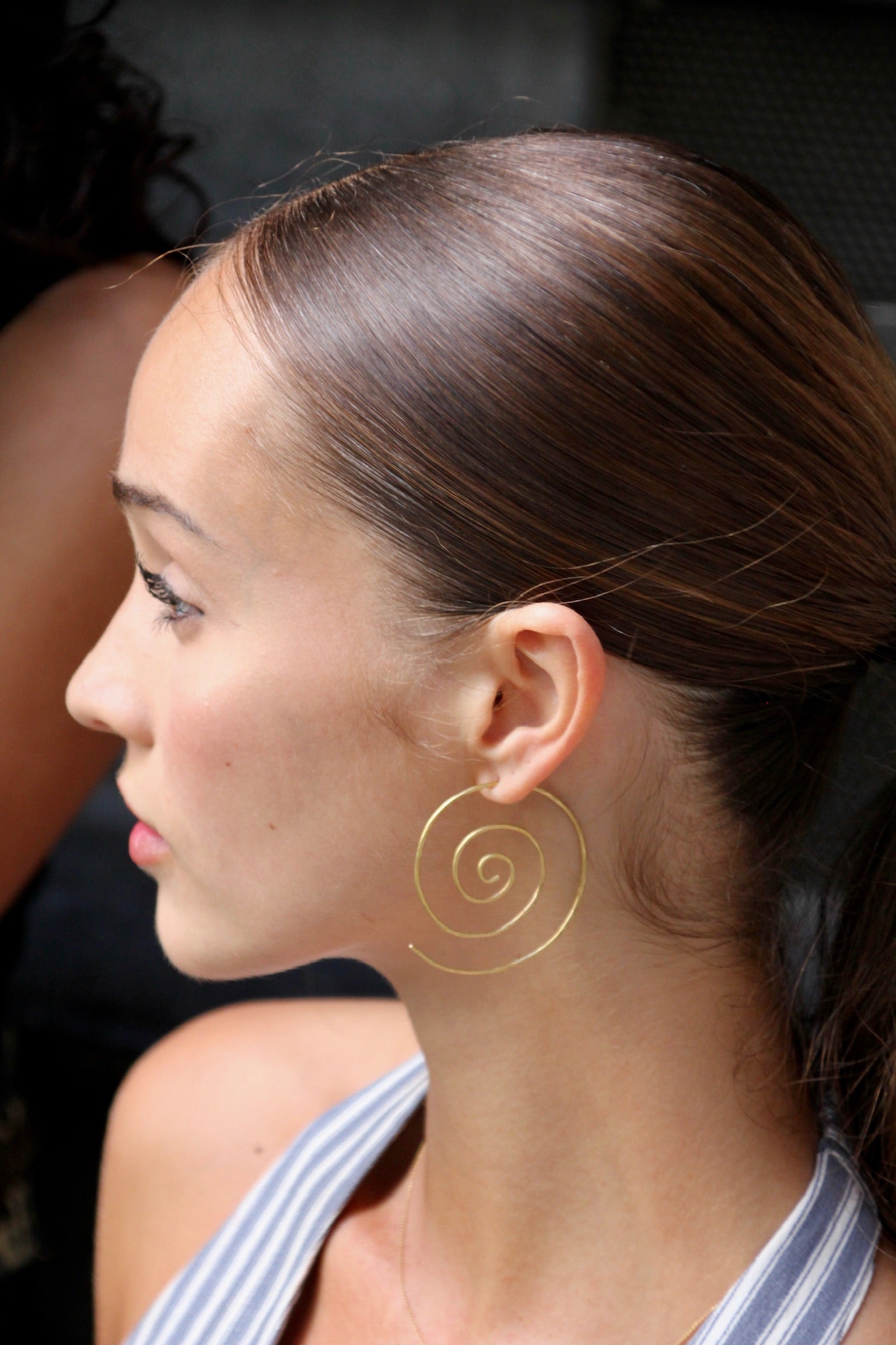 Spiral Earrings Gold