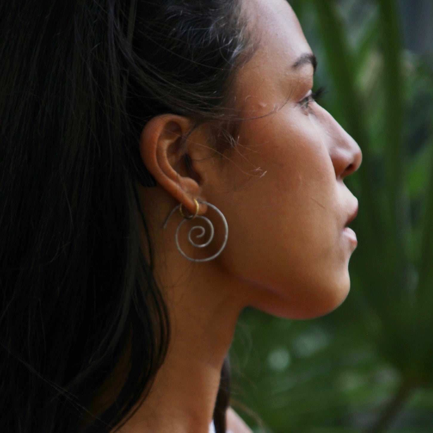 Spiral Earrings Silver