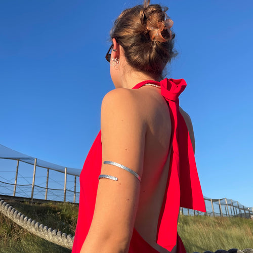 Arm cuff Double Silver