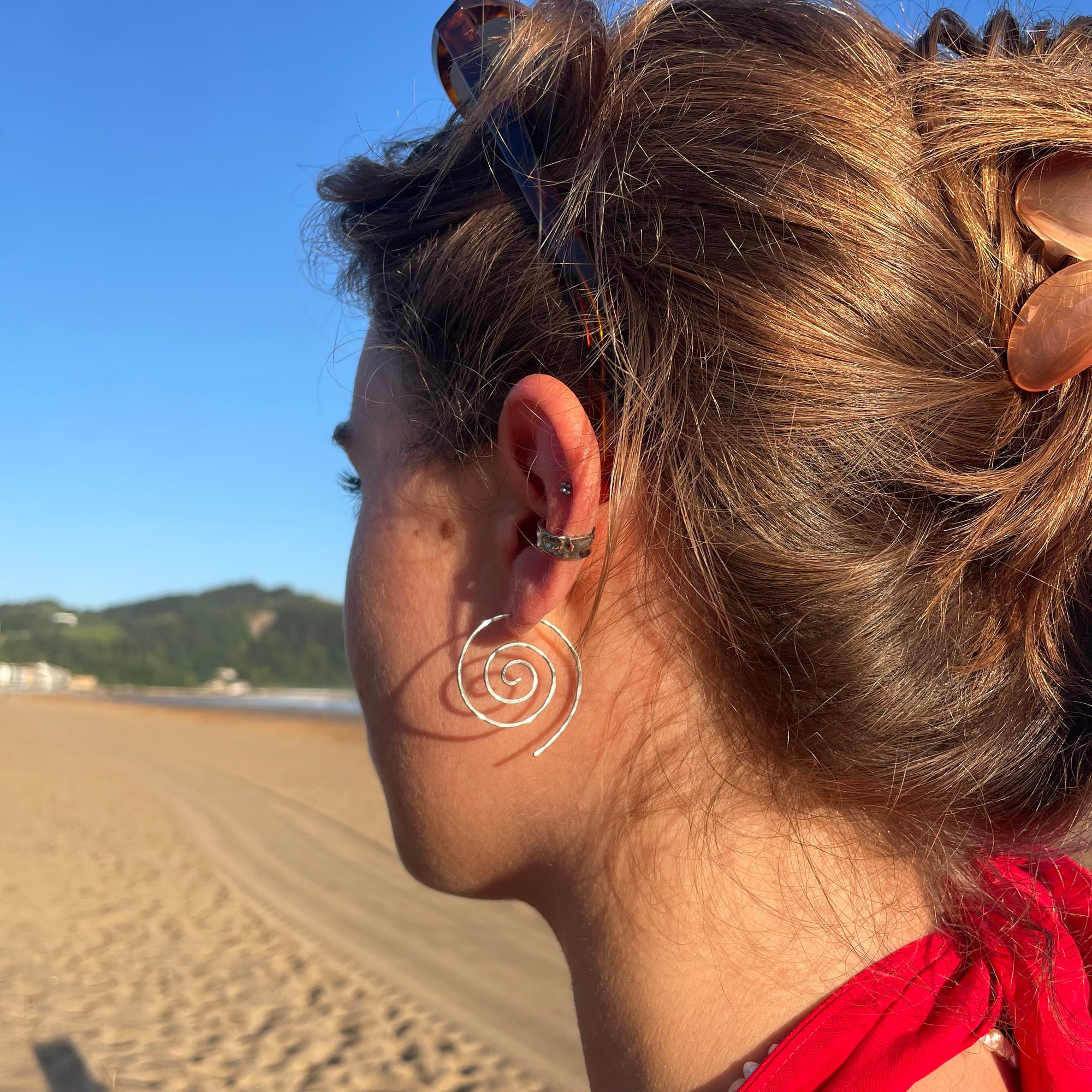 Spiral Earrings Silver