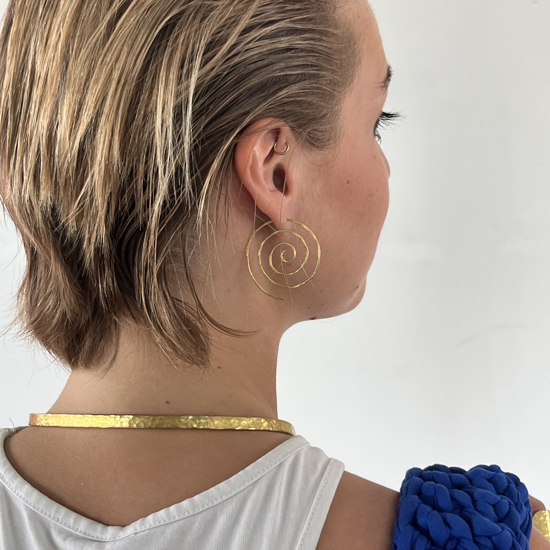 Spiral Earrings Gold